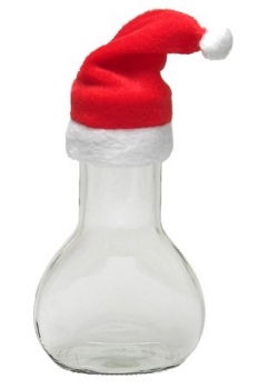 Weihnachtsmütze mittel D=48mm, Lieferung ohne Flasche!